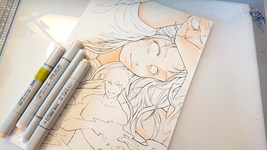 illustration copic Dédé & Mumu