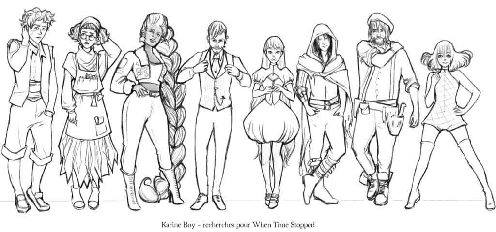 Line up character design