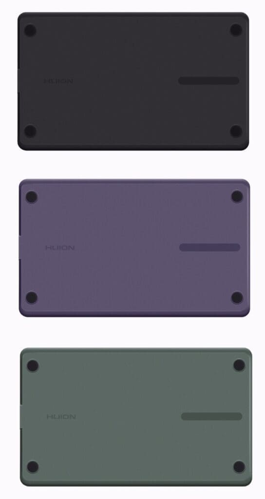 Les différentes couleurs de la tablette