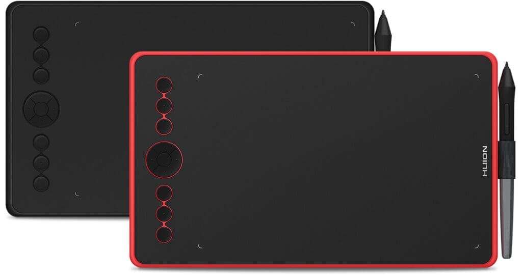 La tablette graphique H320M de chez Huion se décline en noir et en rouge corail !