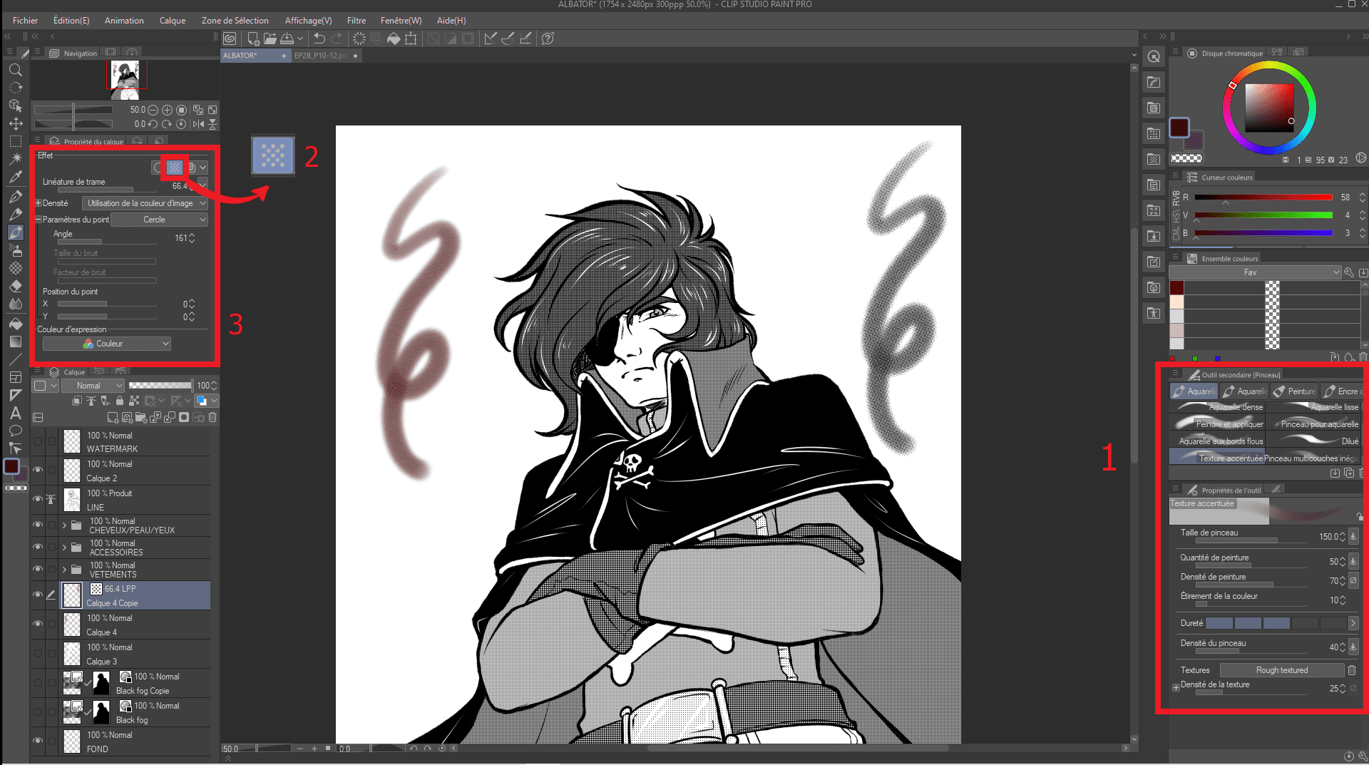 Tuto : Ajouter des trames avec CLIP STUDIO PAINT - Le Mangakoaching