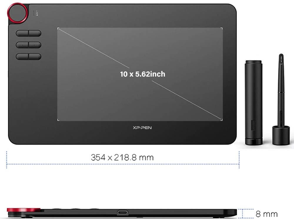 caractéristiques tablette graphique xp-pen deco 03