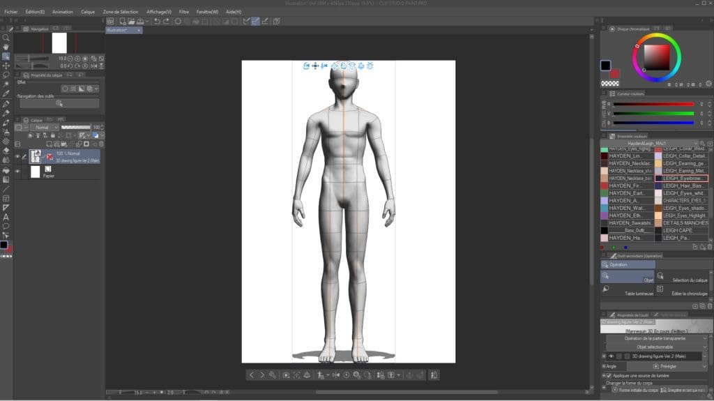 Comment utiliser les mannequins 3D sur CLIP STUDIO PAINT 2 1024x575 1