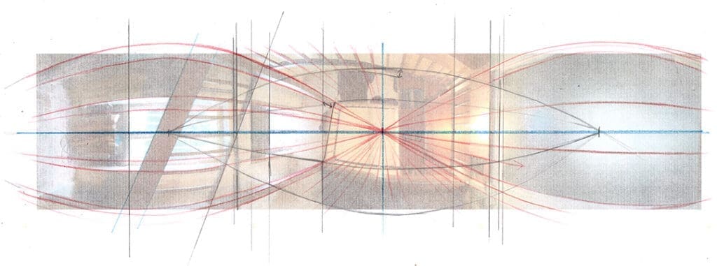 Le dessin en perspective : explorer les limites lignes panoramique