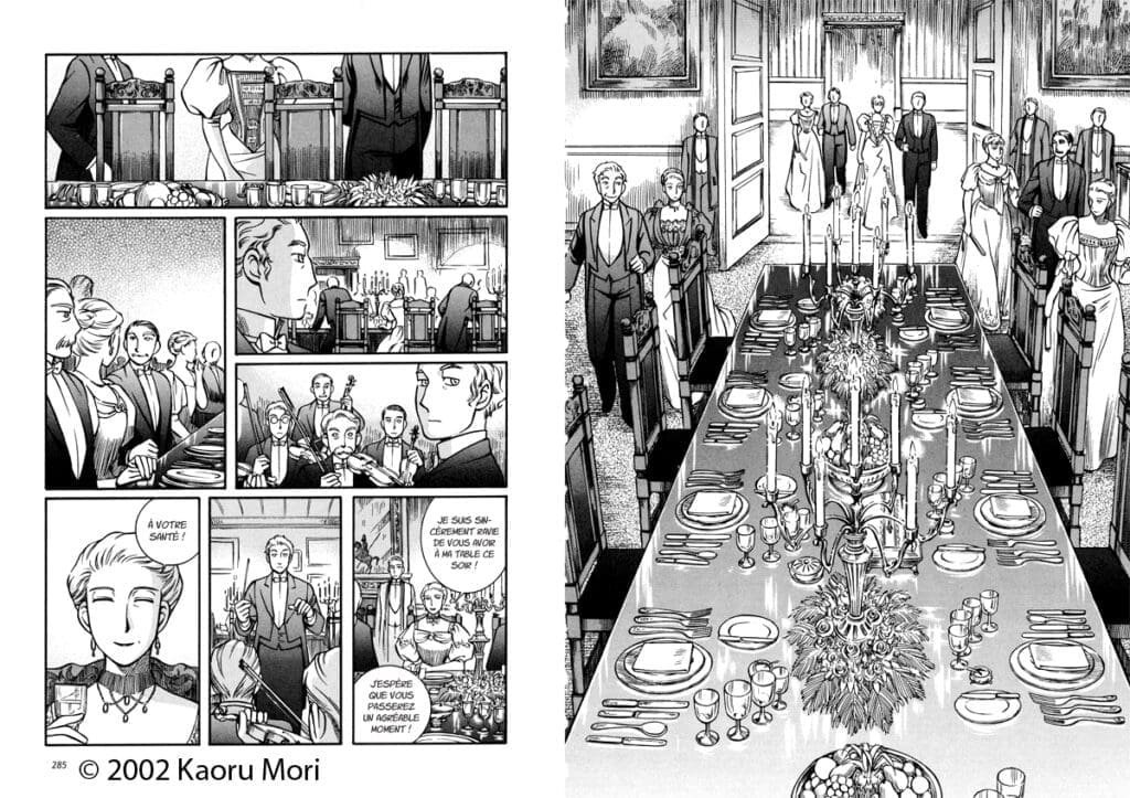 Dans les mangas, les dessins de décor sont plus ou moins détaillés et mis en avant selon le découpage de l'image
