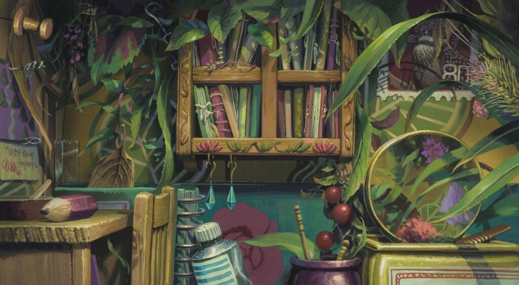 Donner vie aux décors passe par l'intégration de plein de détails uniques (extrait d'Arrietty, par le studio Ghibli)