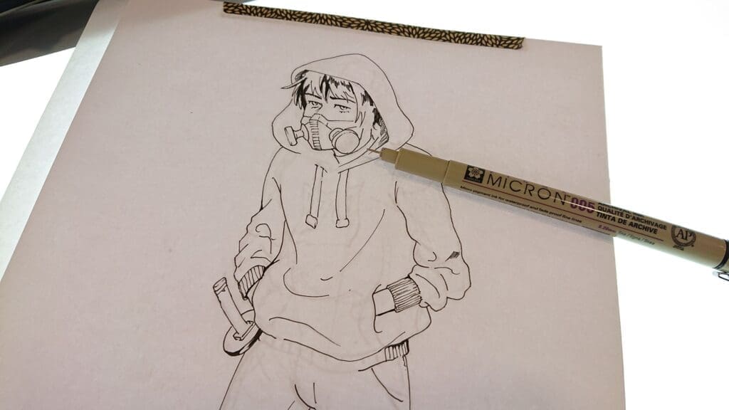Demo #10 : Chara-design d'un héros pour une couverture de shōnen DSC 7809