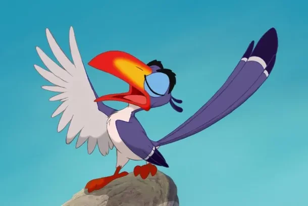 Comprendre les oiseaux pour mieux les dessiner - Dossier Animaux #4 zazu personage le roi lion 06 1024x572 1 edited