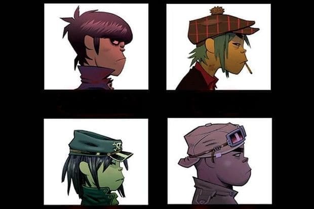 Réaliser une illustration de couverture BD ou Manga 94327 les membres virtuels du groupe gorillaz sur la pochette de l album demon days