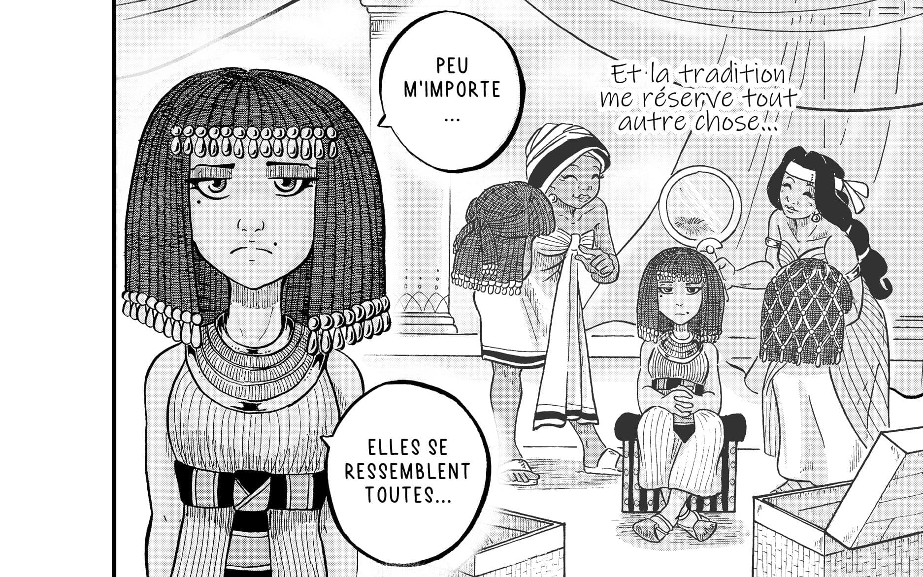 Composition des cases dans une double-page de manga Text p08 edited