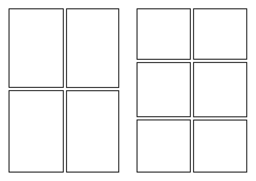 Composer une double-page manga - Base de la disposition des cases