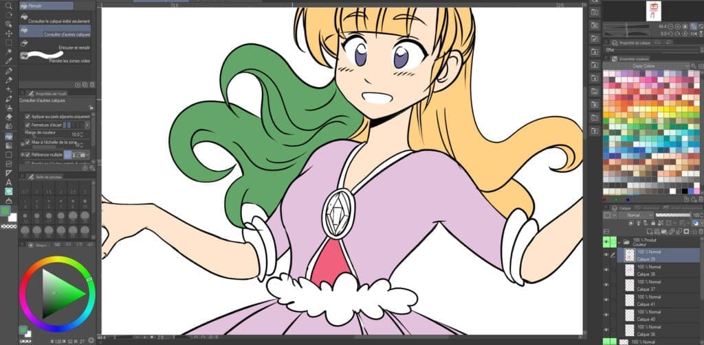 Démo #11 : Colorisation sur CLIP STUDIO PAINT - Partie 1 aplats