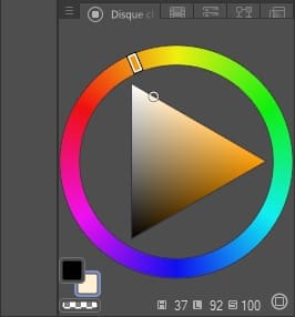 Démo #11 : Colorisation sur CLIP STUDIO PAINT - Partie 1 disque chromatique