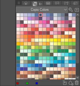 Démo #11 : Colorisation sur CLIP STUDIO PAINT - Partie 1 palette couleur
