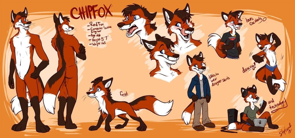 Dessiner des personnages anthropomorphes chipfox 46829.cover
